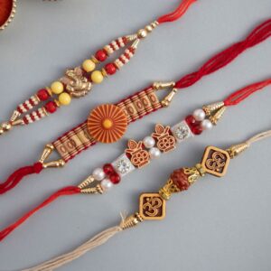 Designer Random Rakhi Combo - Pack Of 4