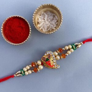 Handmade Minakari Ganpati Ji Rakhi