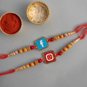 FB Insta Logo Rakhi For Little Brother