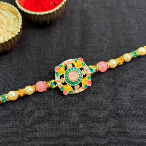 Handmade Beautiful Beads Rakhi For Brother